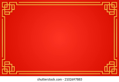 Chinese traditional background. Chinese pattern and copy space area. China traditional pattern and frame. Chinese background red and gold, Chinese happy new year 2022. China symbol pattern