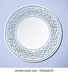 Chinese Traditional Blue And White Porcelain, Cloud