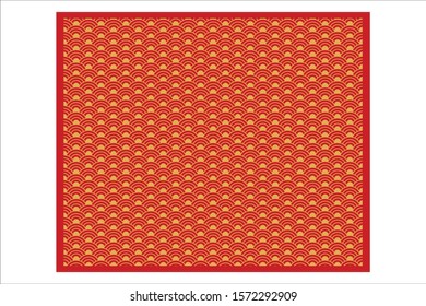 Chinese traditional border and frame template. Chinese ornament icon, Background texture vector set
