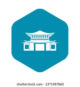 Chinese traditional building. icon. Simple illustration of chinese vector icon for web