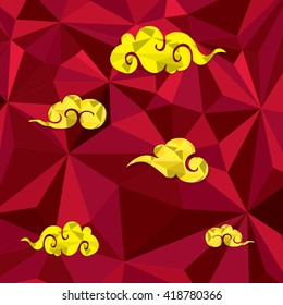 chinese traditional clouds pattern