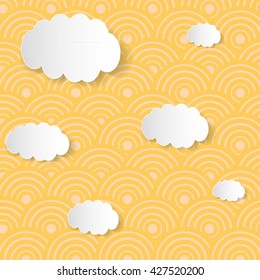 chinese traditional clouds pattern