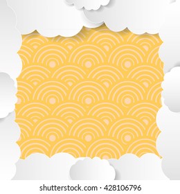 chinese traditional clouds pattern