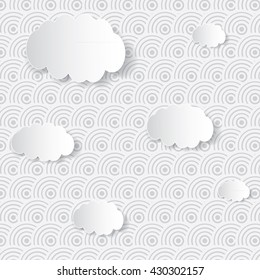chinese traditional clouds pattern
