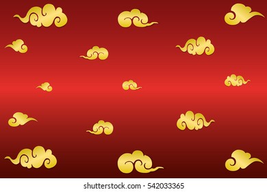 chinese traditional clouds pattern
