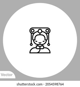 Chinese traditional dress icon sign vector,Symbol, logo illustration for web and mobile