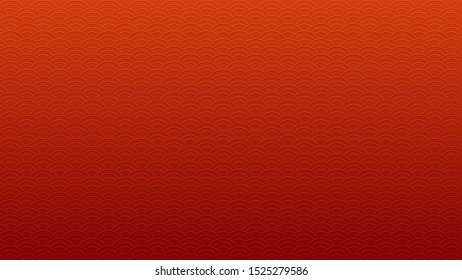 Chinese traditional embossed ornament pattern with red background for chinese new year. Vector illustration.