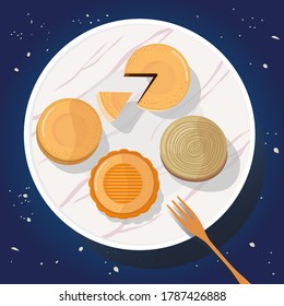 Chinese traditional festival moon cake 