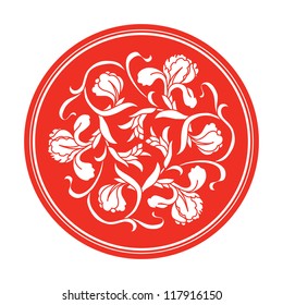 Chinese traditional floral ornament