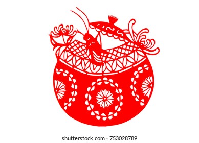 Chinese traditional folk culture Spring Festival stickers