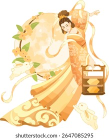 Chinese traditional mission girl Chang'e