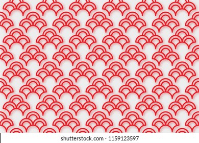 Chinese traditional oriental ornament background. Texture Asian traditional motif. Geometric shape pattern seamless.
