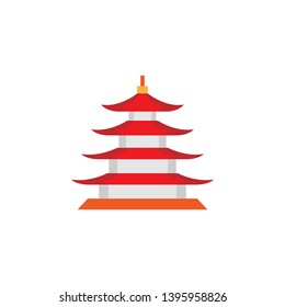 Chinese traditional, pagoda icon. Element of Chinese traditional illustration. Premium quality graphic design icon. Signs and symbols collection icon for websites