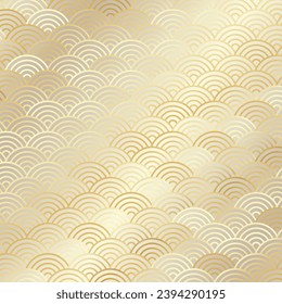 Chinese traditional pattern background. Abstract texture ornament. East Asian decorative vector decoration. Gold luxury wealth.