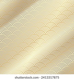 Chinese traditional pattern background. Abstract texture ornament. East Asian decorative vector decoration. Gold luxury wealth.