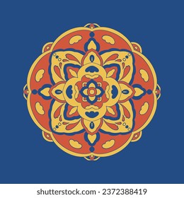 Chinese traditional pattern, Eastern ethnic decorative pattern, abstract background of clothing fabric