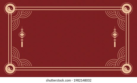 Chinese traditional pattern frame material
