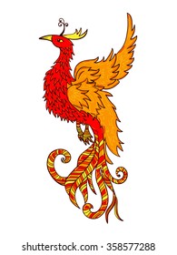 Chinese Traditional Red Phoenix Feng Shui Stock Vector (Royalty Free ...