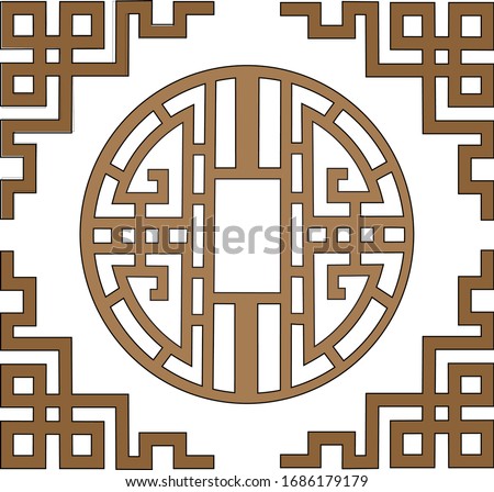 Chinese traditional style window pattern.