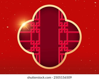 Chinese traditional window graphics，chinese new year