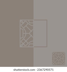 Chinese Traditional window tracery lattice backgroud 02