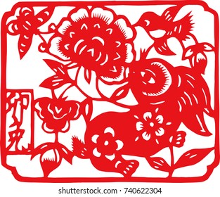 Chinese traditional Chinese zodiac pattern