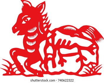 Chinese traditional Chinese zodiac pattern