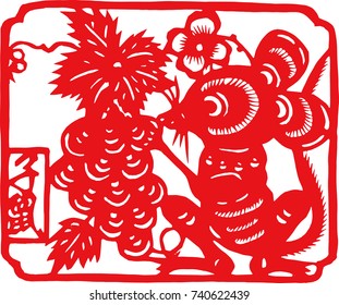 Chinese traditional Chinese zodiac pattern