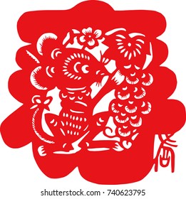 Chinese traditional Chinese zodiac pattern