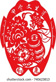Chinese traditional Chinese zodiac pattern