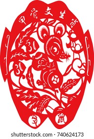 Chinese traditional Chinese zodiac pattern