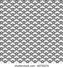 chinese vector pattern in b/w.