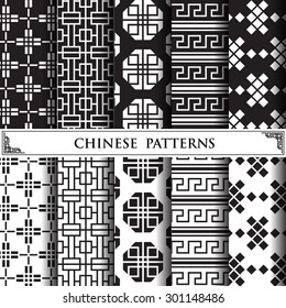 chinese vector pattern,pattern fills, web page background,surface textures