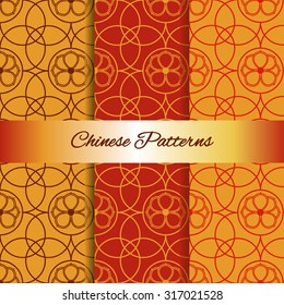 Chinese vector seamless patterns.
