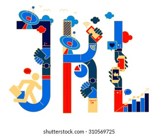 chinese version fonticon typeface - JKL