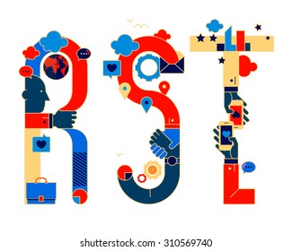 chinese version fonticon typeface - RST
