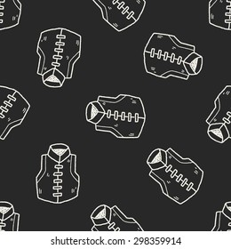 Chinese vest doodle seamless pattern background