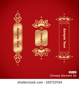 Chinese vintage frame.Chinese traditional banner.