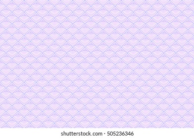Chinese violet seamless pattern dragon fish scales simple Nature background with japanese wave circle vector art