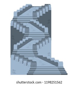 chinese wall isolated icon