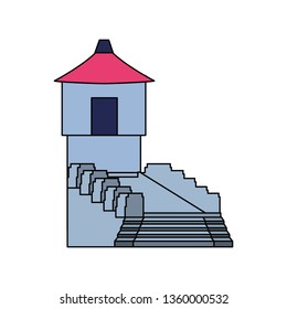 chinese wall isolated icon
