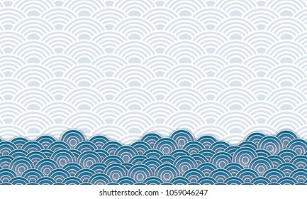 chinese wave pattern background