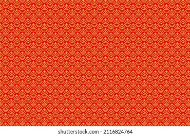 chinese wave pattern vector, background.
