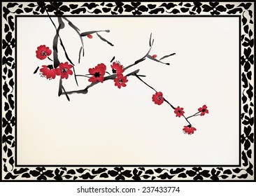 Chinese window frame