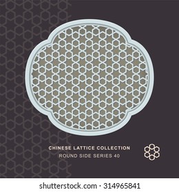 Chinese window tracery round side frame 40 star sign
Chinese style window tracery round side frame star sign pattern lattice.
