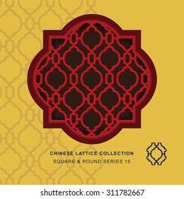 Chinese window tracery square round frame 15 diamond round
Chinese style window tracery square round frame diamond round pattern lattice.
