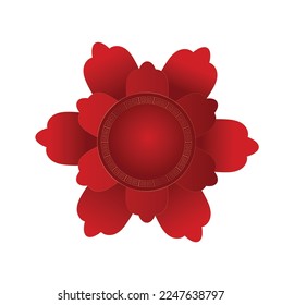  Chinese window vector new year design png isolated