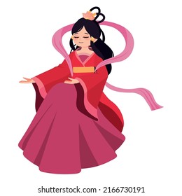 chinese woman in traditional dress icon