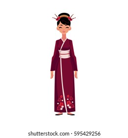 Chinese Women Traditional National Costumes Long Stock Vector (Royalty ...