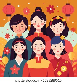 Mujeres chinas reunidas con vestidos tradicionales muestran unidad y empoderamiento | Celebración del patrimonio cultural
Perfecto para las reuniones del Año Nuevo Lunar, que simbolizan la alegría, la tradición y los lazos familiares